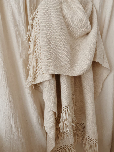 Llama Wool Ruana Shawl