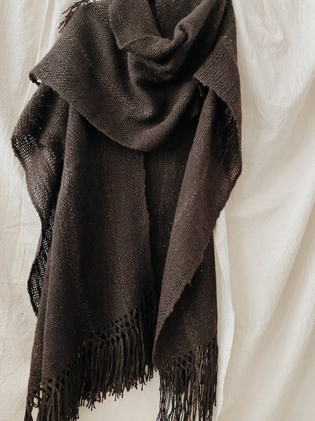 Sheep Wool Ruana Shawl