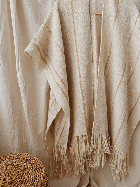 Sheep Wool Ruana Shawl