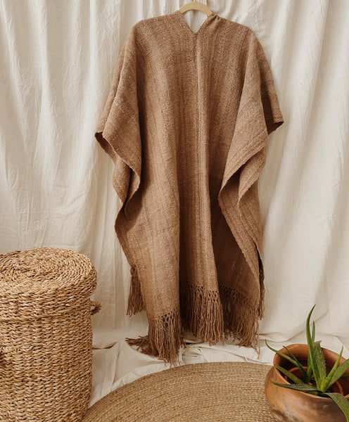 Llama Wool Ruana Shawl