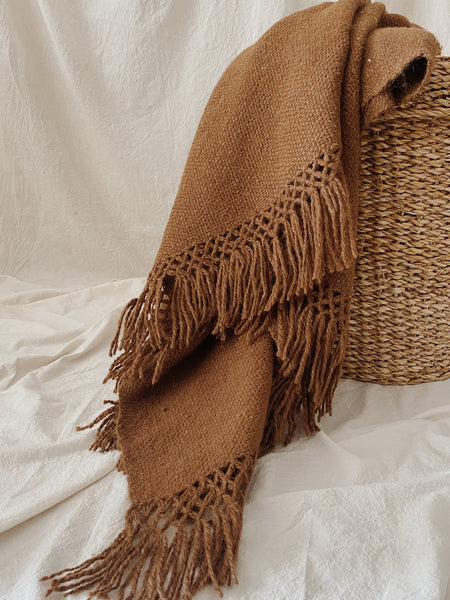 Llama Wool Ruana Shawl