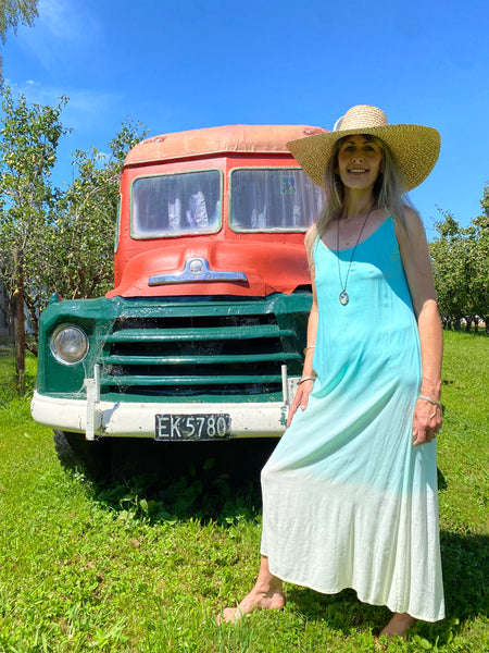 Flamingo Tie Dye Maxi Dress