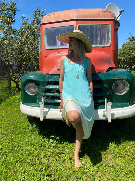 Flamingo Tie Dye Maxi Dress