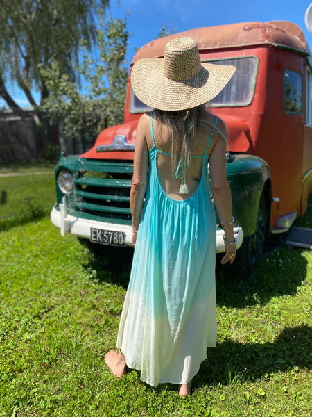 Flamingo Tie Dye Maxi Dress