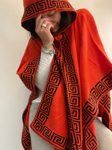 Alpaca Cape with Hood