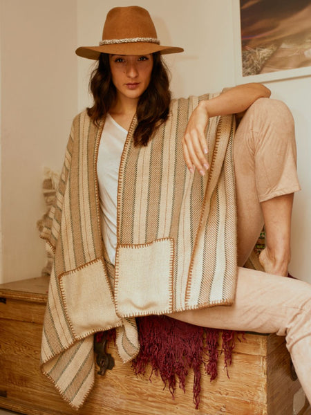 Pocket Ruana Cream