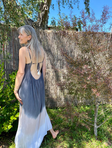 Flamingo Tie Dye Maxi Dress