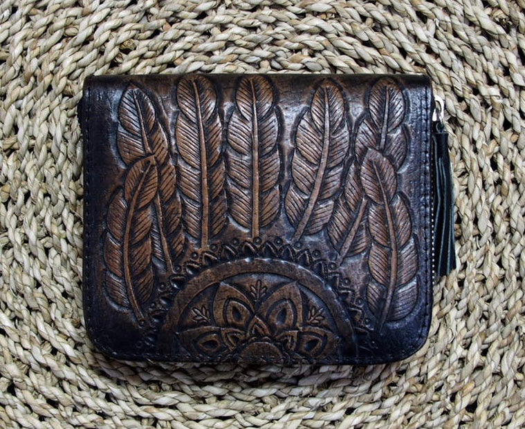 Boho Feather Wallet