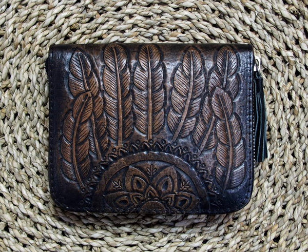 Boho Feather Wallet