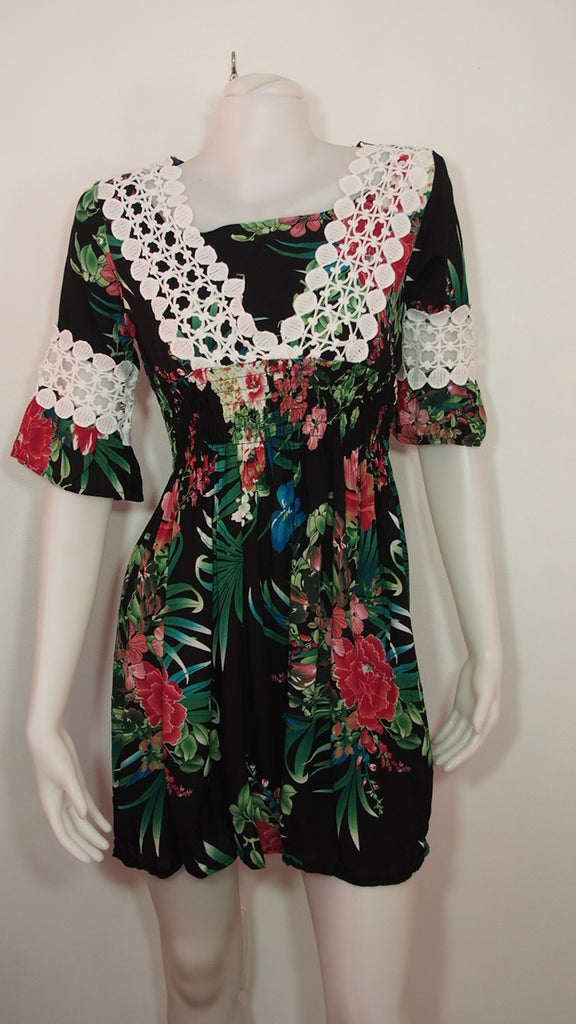 Floral Short Dress