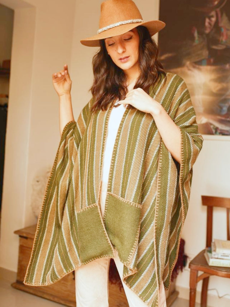 Pocket Ruana Green