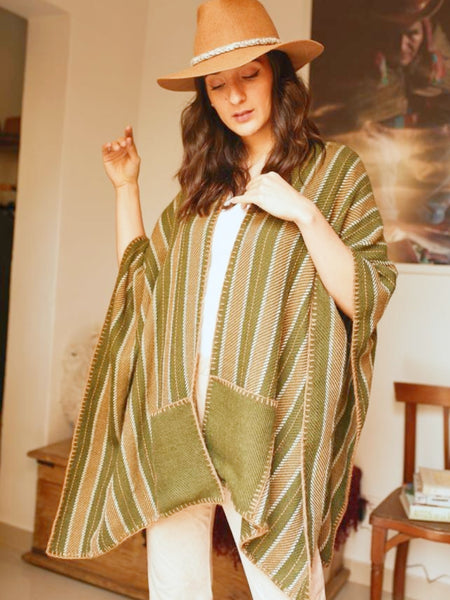Pocket Ruana Green