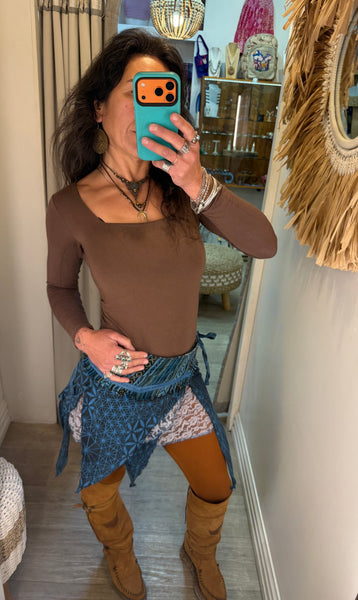 Mystic Wrap Mini Skirt