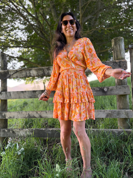 Angel Dress - Citrus Floral