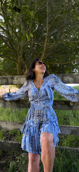 Angel Dress - Wild Blue Meadow