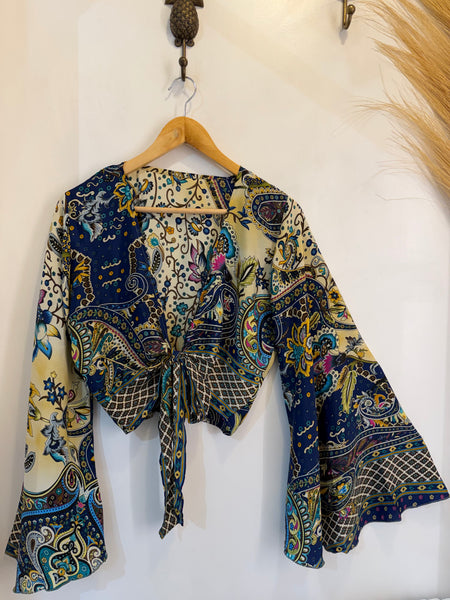 Silk Wrap Top