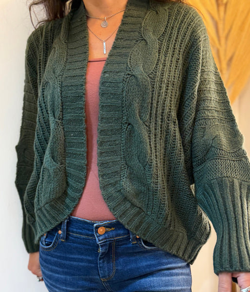 Bat Sleeve Short Cardi