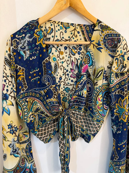 Silk Wrap Top