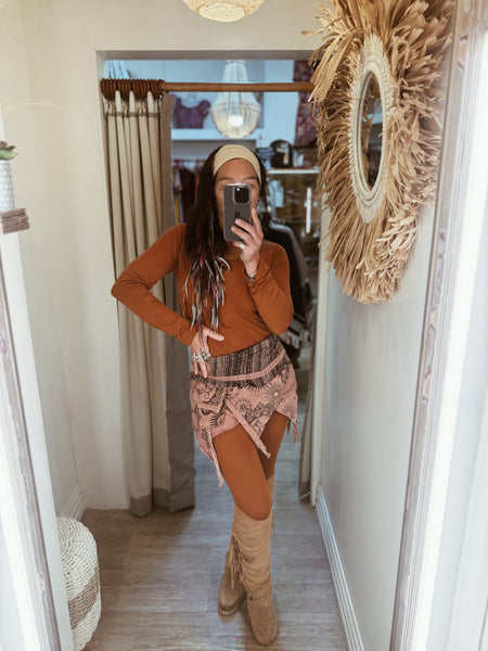 Mystic Wrap Mini Skirt
