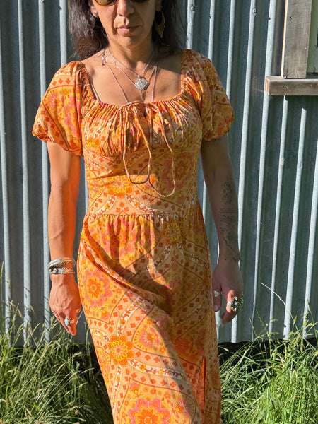 Garden Party Dress - Desert Marigold