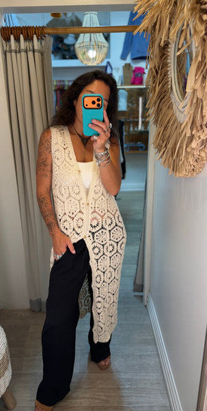 Golden Hour Crochet Vest