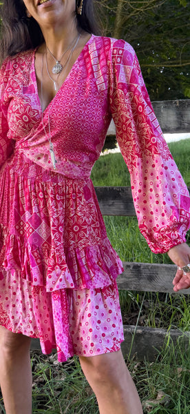 Angel Dress - Wild Pink Meadow