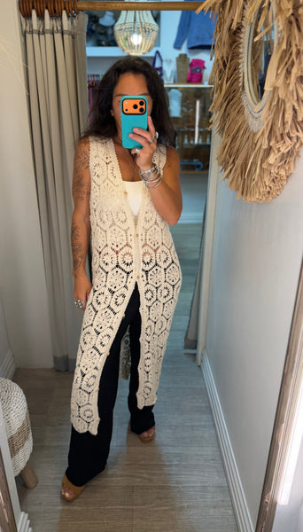 Golden Hour Crochet Vest