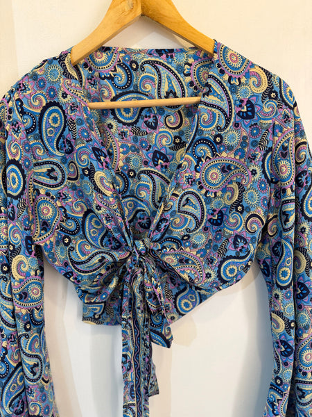Silk Wrap Top