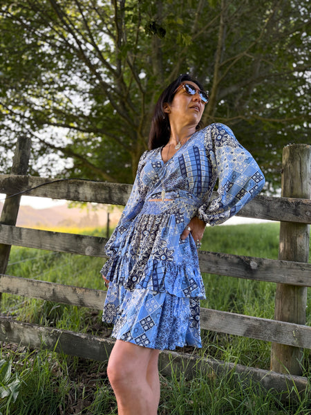 Angel Dress - Wild Blue Meadow