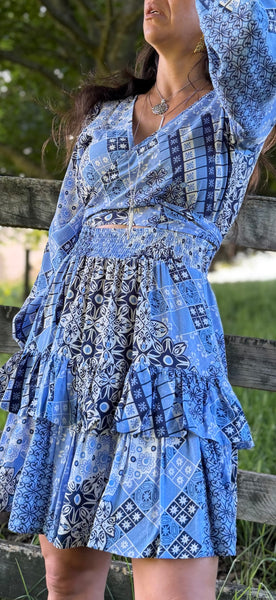 Angel Dress - Wild Blue Meadow