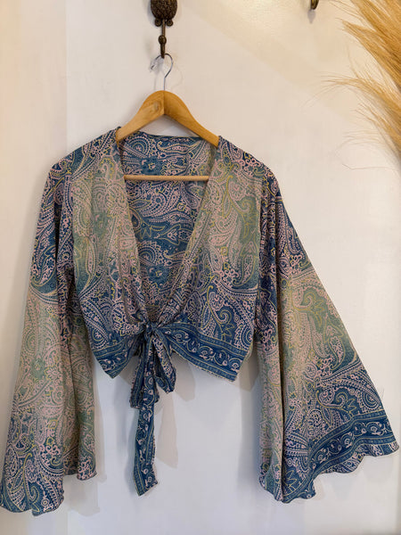 Silk Wrap Top