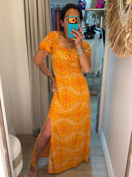 Garden Party Dress - Desert Marigold