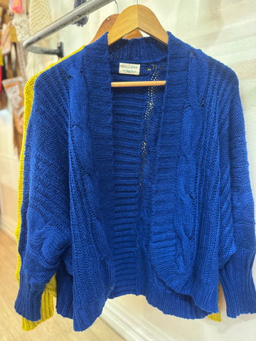 Bat Sleeve Open Front Short Cardi