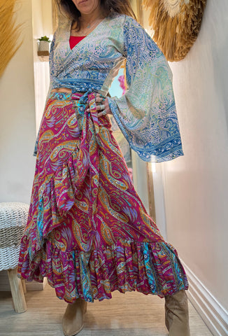 Silk Wrap Top