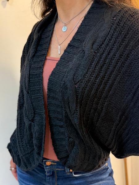Bat Sleeve Short Cardi