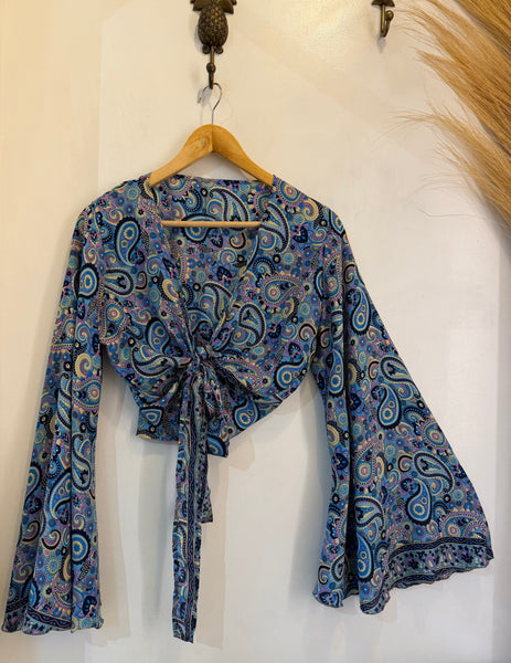 Silk Wrap Top