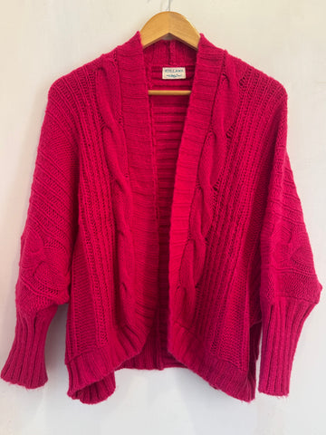 Bat Sleeve Open Front Short Cardi