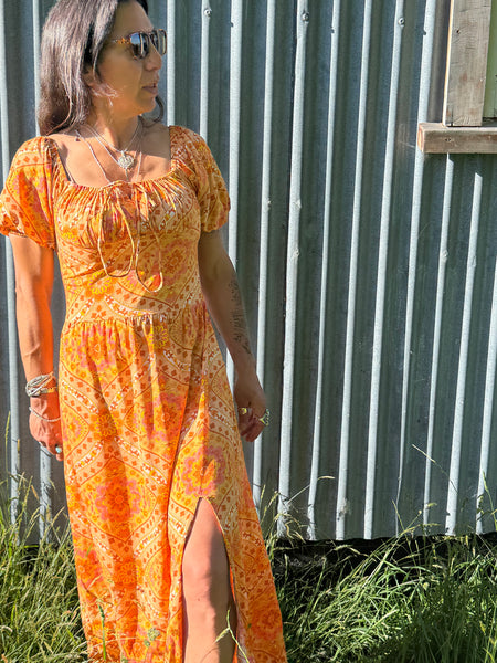 Garden Party Dress - Desert Marigold