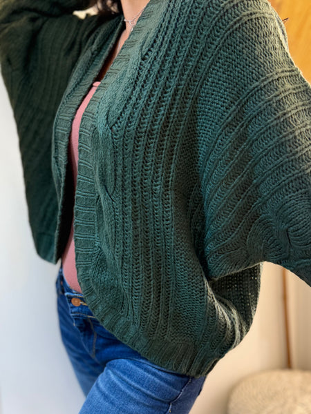 Bat Sleeve Short Cardi