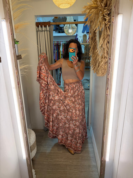 Rosewood Floral Maxi Skirt