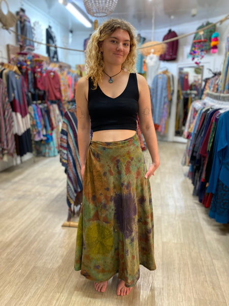 Tie Dye Wrap Skirt