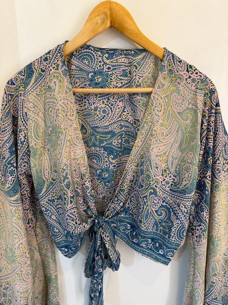 Silk Wrap Top