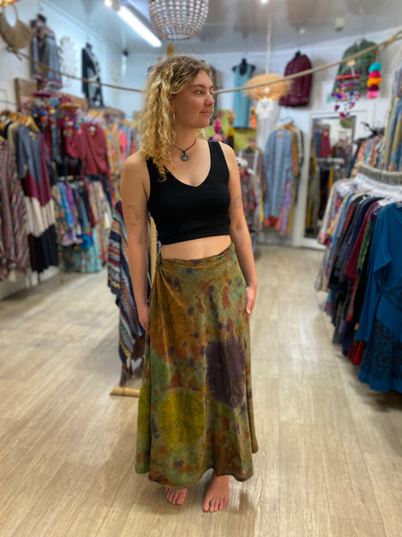 Tie Dye Wrap Skirt