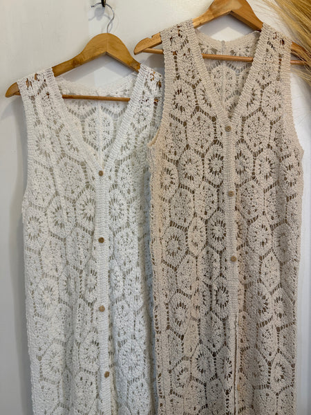 Golden Hour Crochet Vest