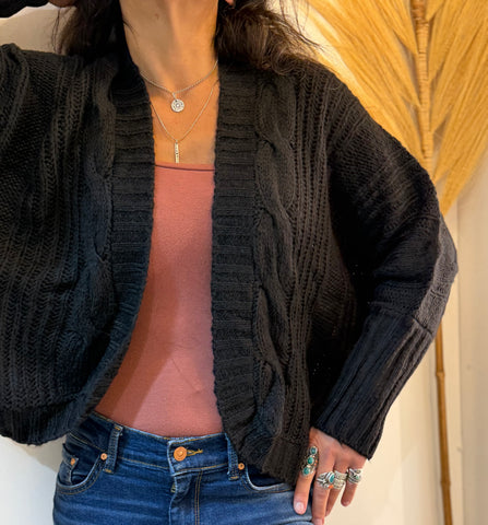 Bat Sleeve Short Cardi