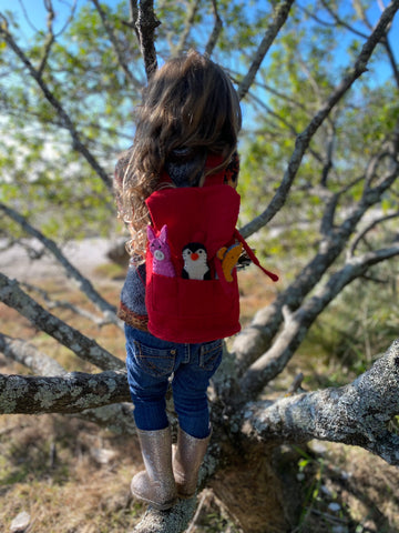 Back Pack & Animal Felt Finger Puppets