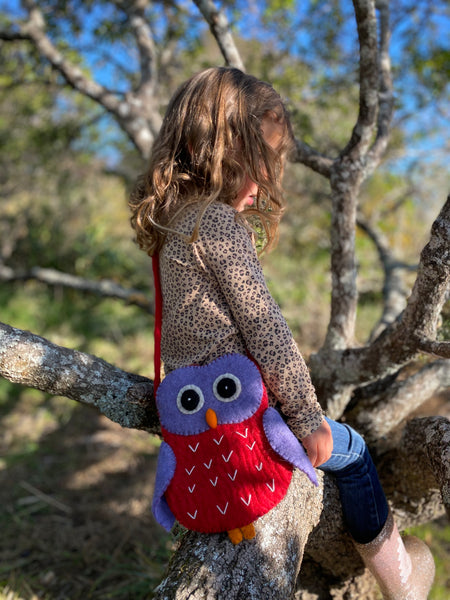 Owl Felt Kid's Bag