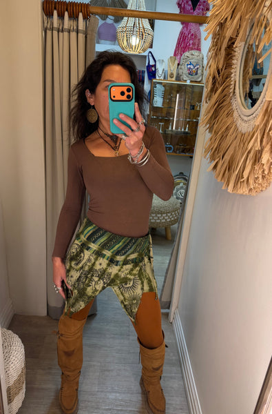 Mystic Wrap Mini Skirt