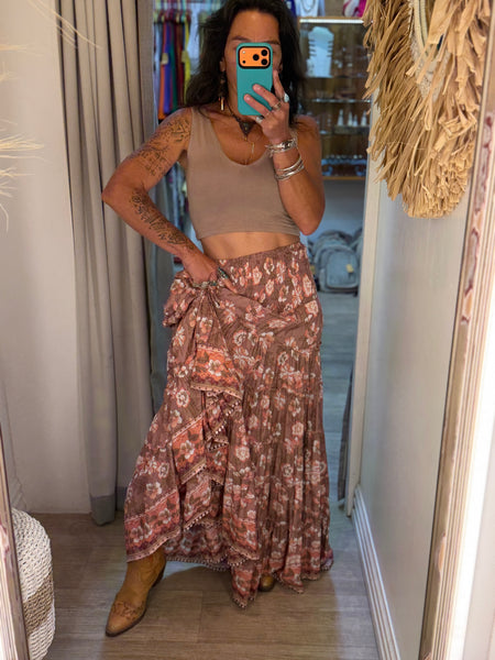 Rosewood Floral Maxi Skirt