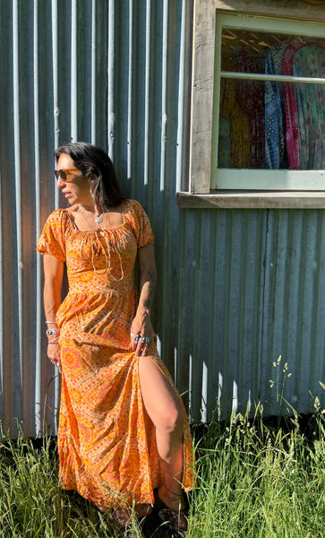 Garden Party Dress - Desert Marigold